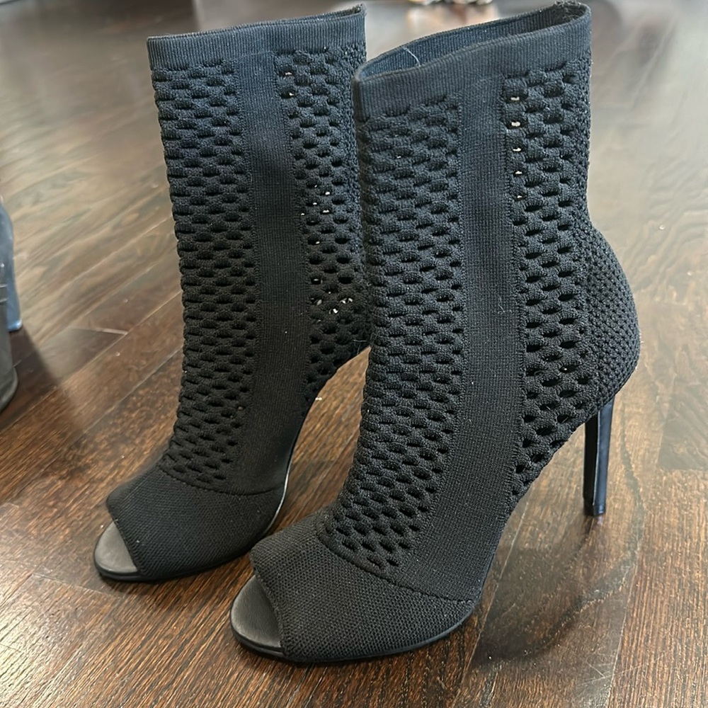 Charles by Charles David Peep Toe Mesh High Heel